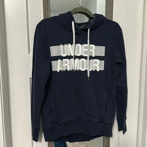 Under Armour navy blue oversized hoodie size small!